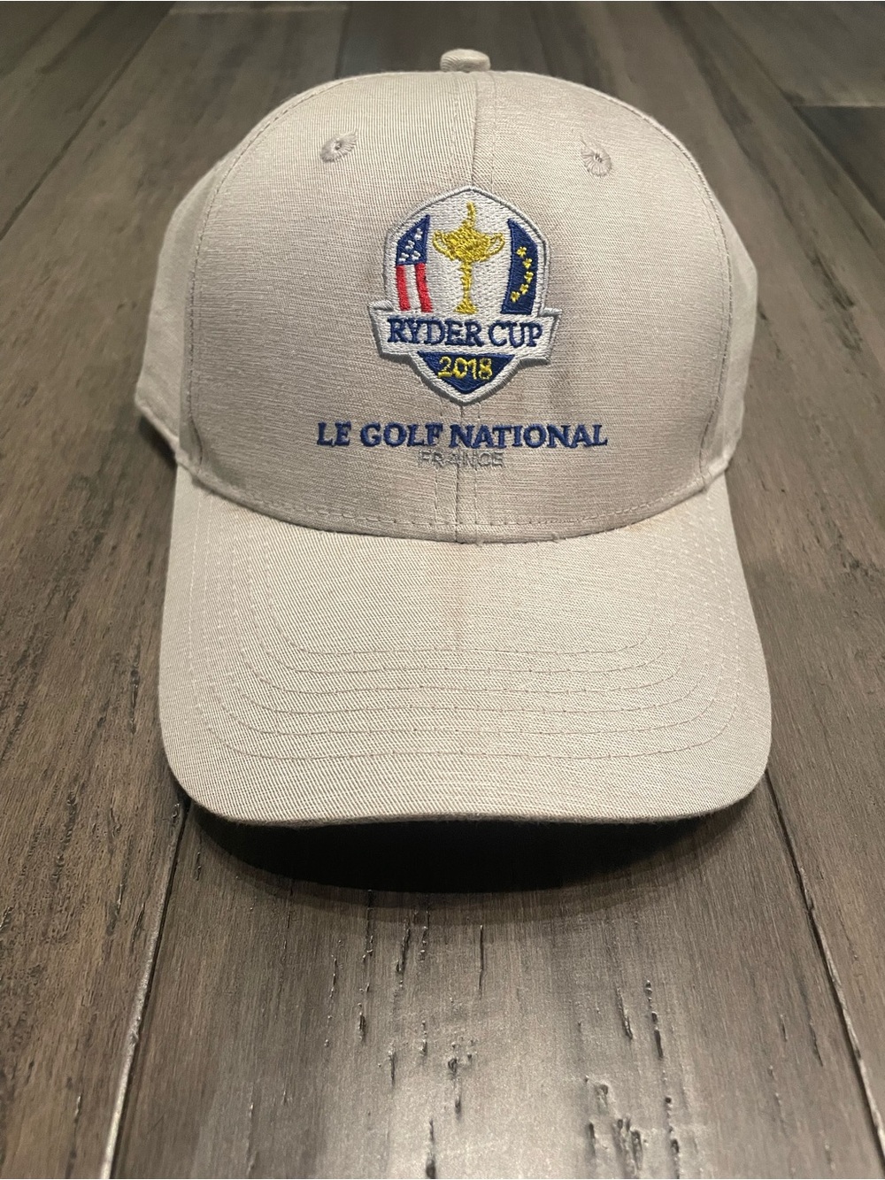 2018 Ryder Cup Le Golf National Paris Strapback Hat Ahead Beige Golf Cap